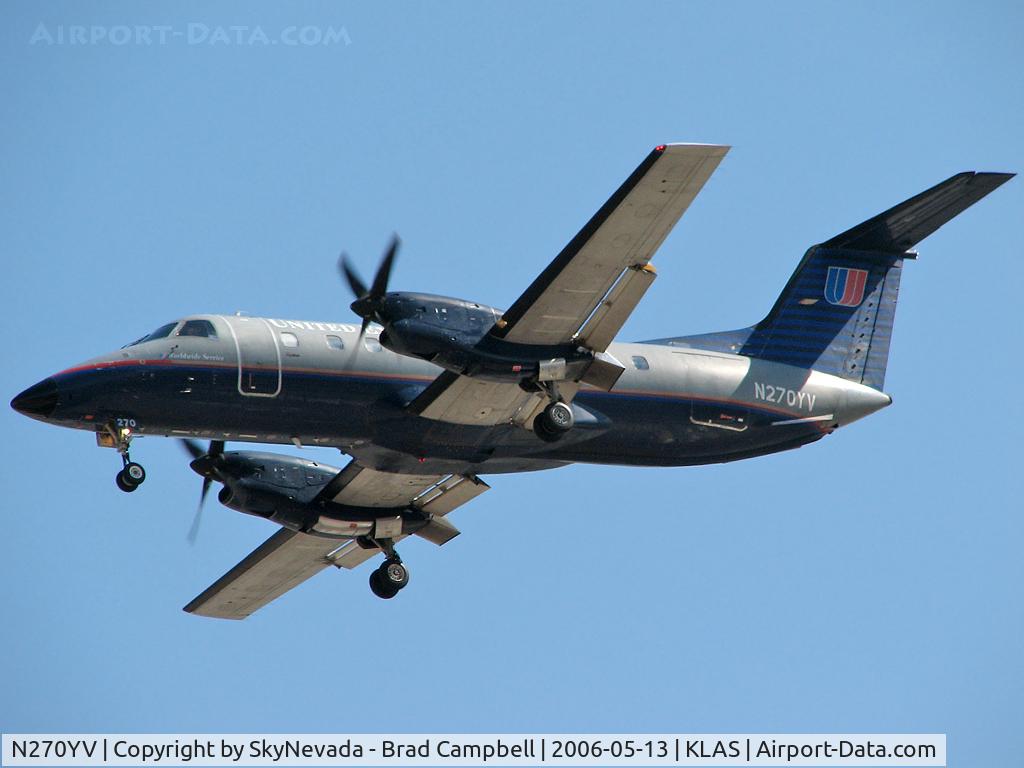 N270YV, 1993 Embraer EMB-120ER Brasilia C/N 120.270, United Airlines - Express / 1993 Embraer EMB-120ER