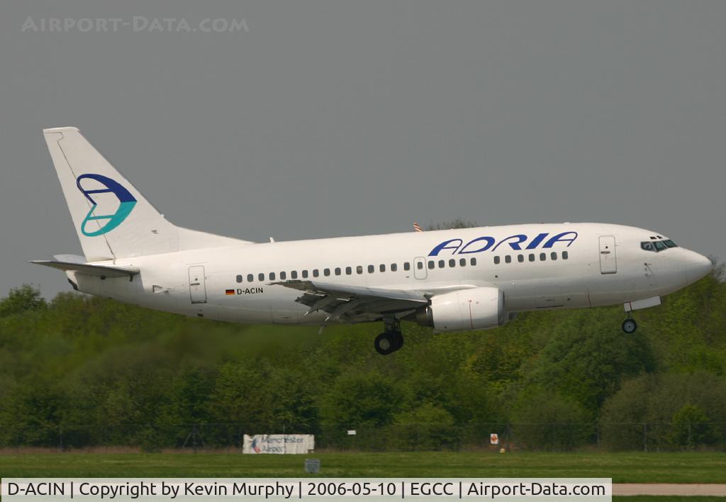 D-ACIN, 1990 Boeing 737-53C C/N 24825, Adria 737 drifting in on 06L.