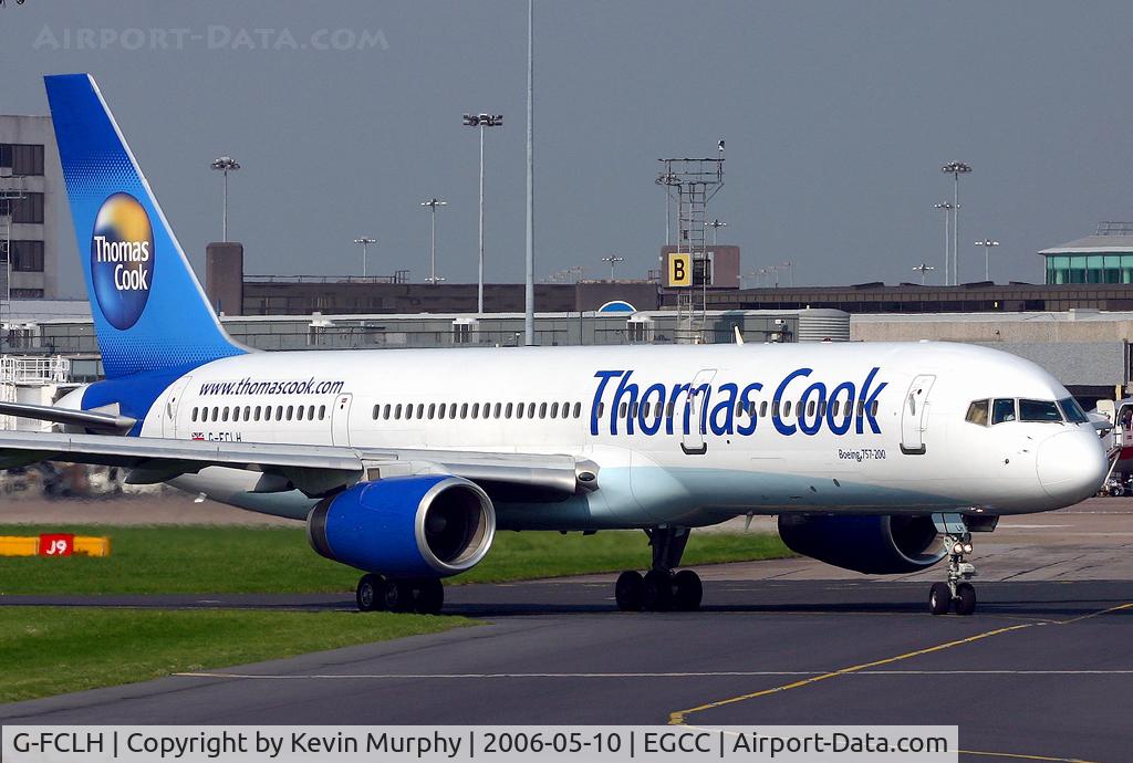 G-FCLH, 1995 Boeing 757-28A C/N 26274, Turning the corner in front of the terminals