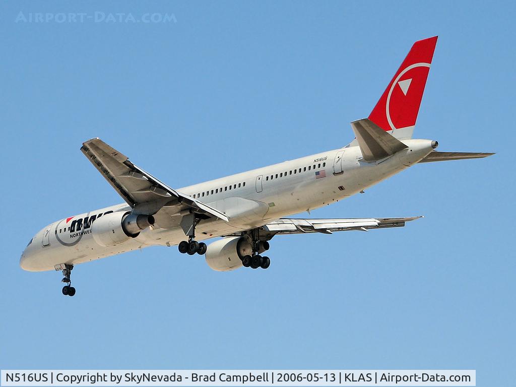 N516US, 1986 Boeing 757-251 C/N 23204, Northwest Airlines / 1986 Boeing 757-251
