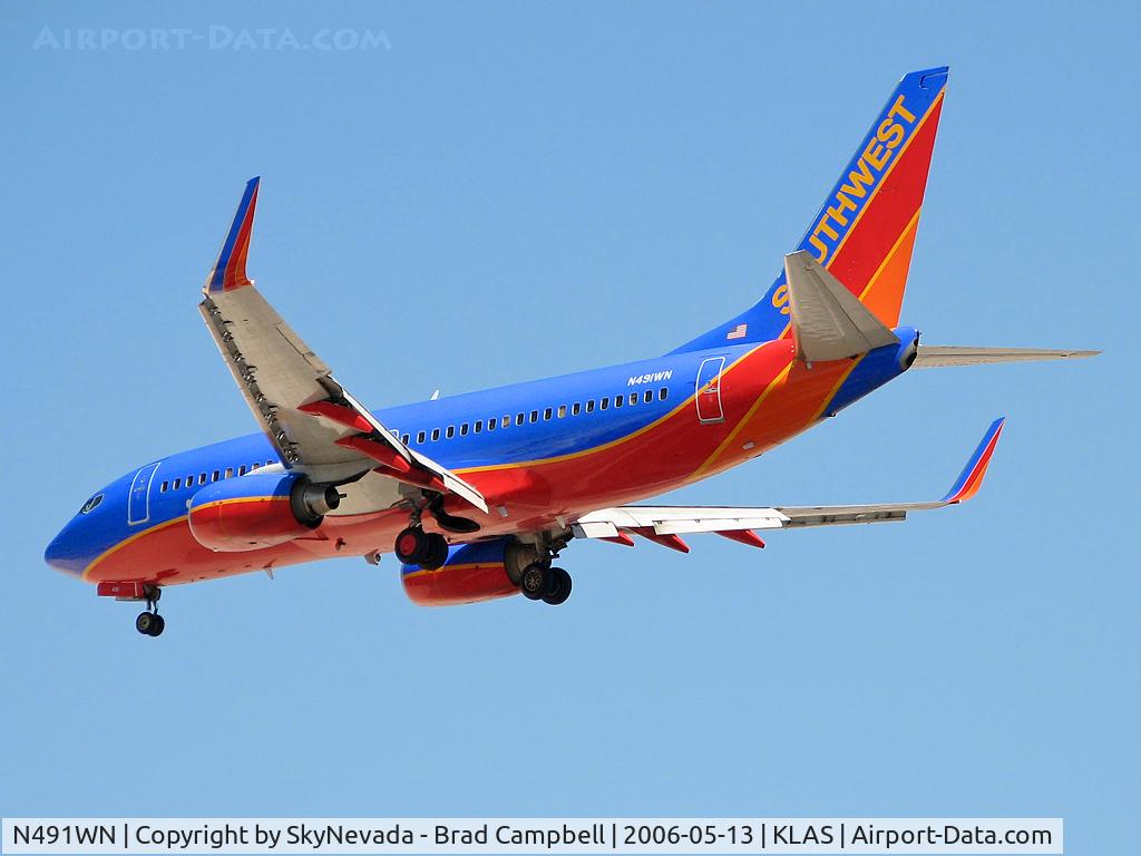 N491WN, 2004 Boeing 737-7H4 C/N 33867, Southwest Airlines / 2004 Boeing 737-7H4