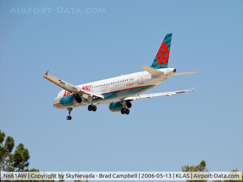 N661AW, 2000 Airbus A320-232 C/N 1284, America West / 2000 Airbus Industrie A320-232