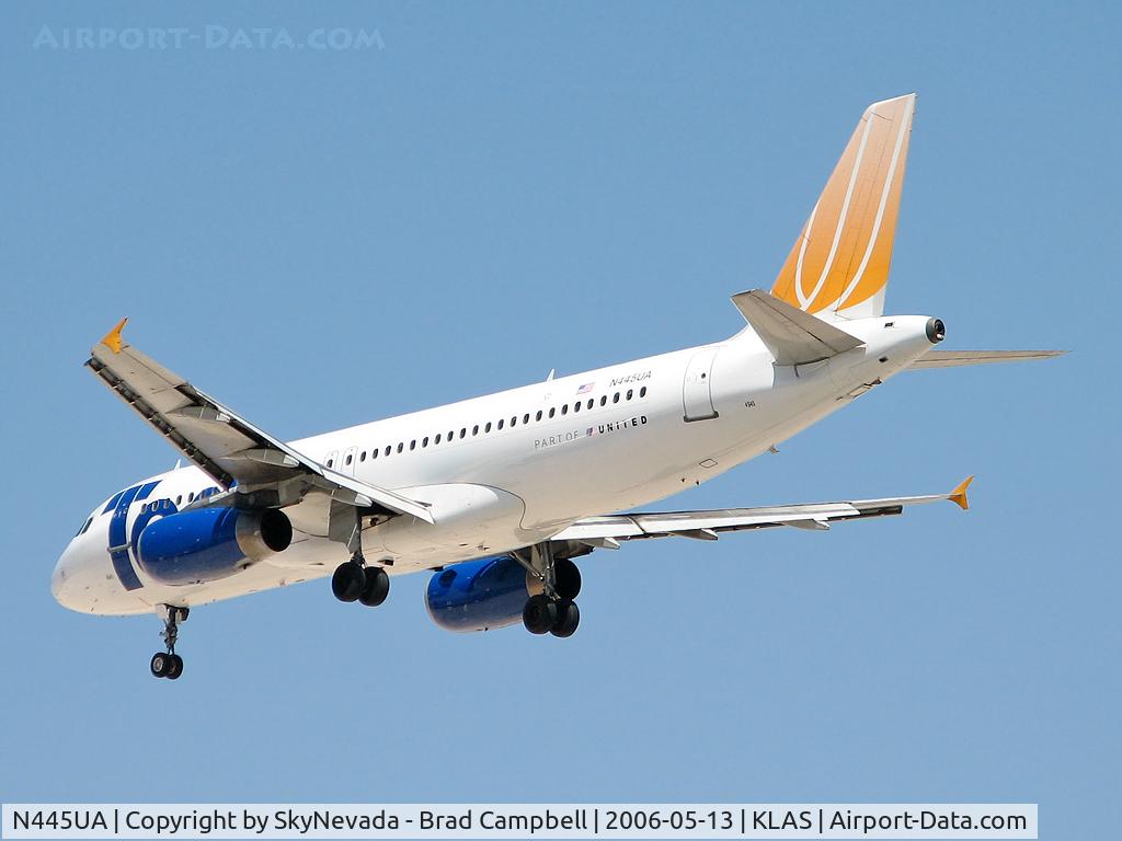 N445UA, 1998 Airbus A320-232 C/N 826, Ted Airlines / 1998 Airbus Industrie A320-232