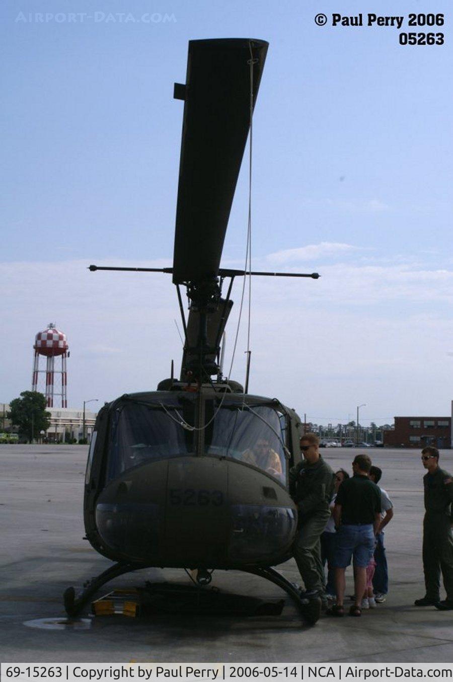 69-15263, 1969 Bell UH-1H Iroquois C/N 11551, Nose on, with the venerable Huey