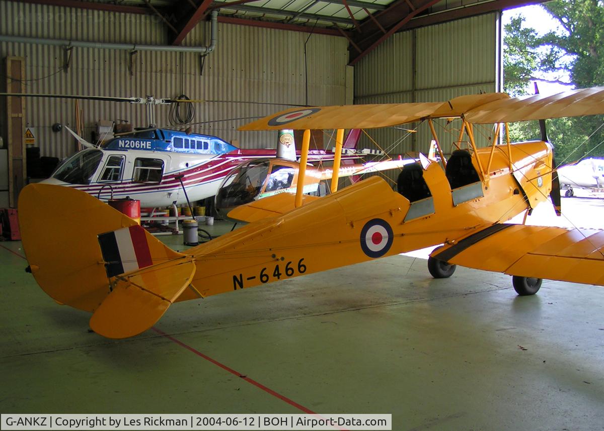 G-ANKZ, 1938 De Havilland DH-82A Tiger Moth II C/N 3803, D.H.A.82A Tiger Moth