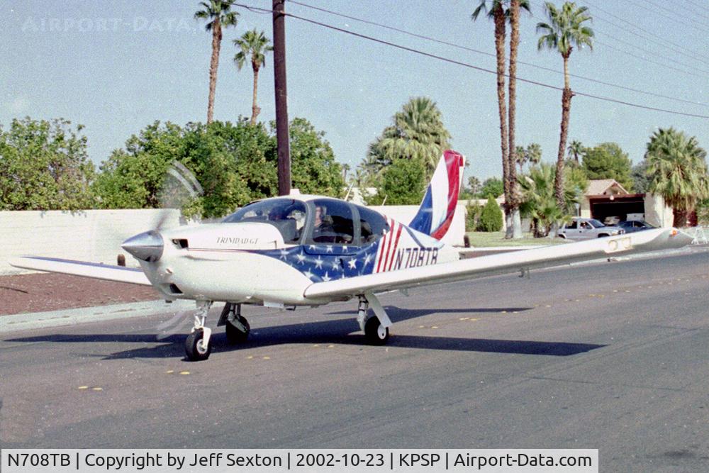 N708TB, 2001 Socata TB-20 TRINIDAD C/N 2040, Taxiing thru Palm Springs