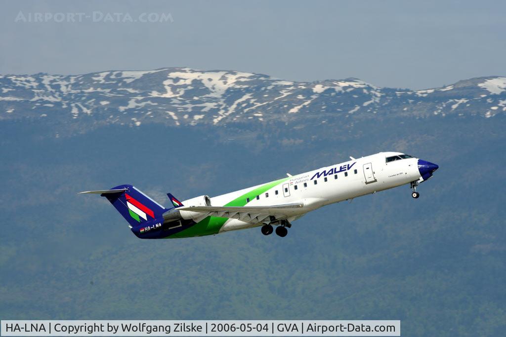 HA-LNA, 2002 Canadair CRJ-100ER (CL-600-2B19) C/N 7676, beautiful mountains