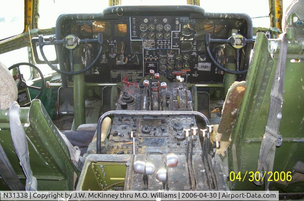 N31338, 1954 Boeing KC-97G C/N 52-2694, Cockpit of 52-2694 (N31338)