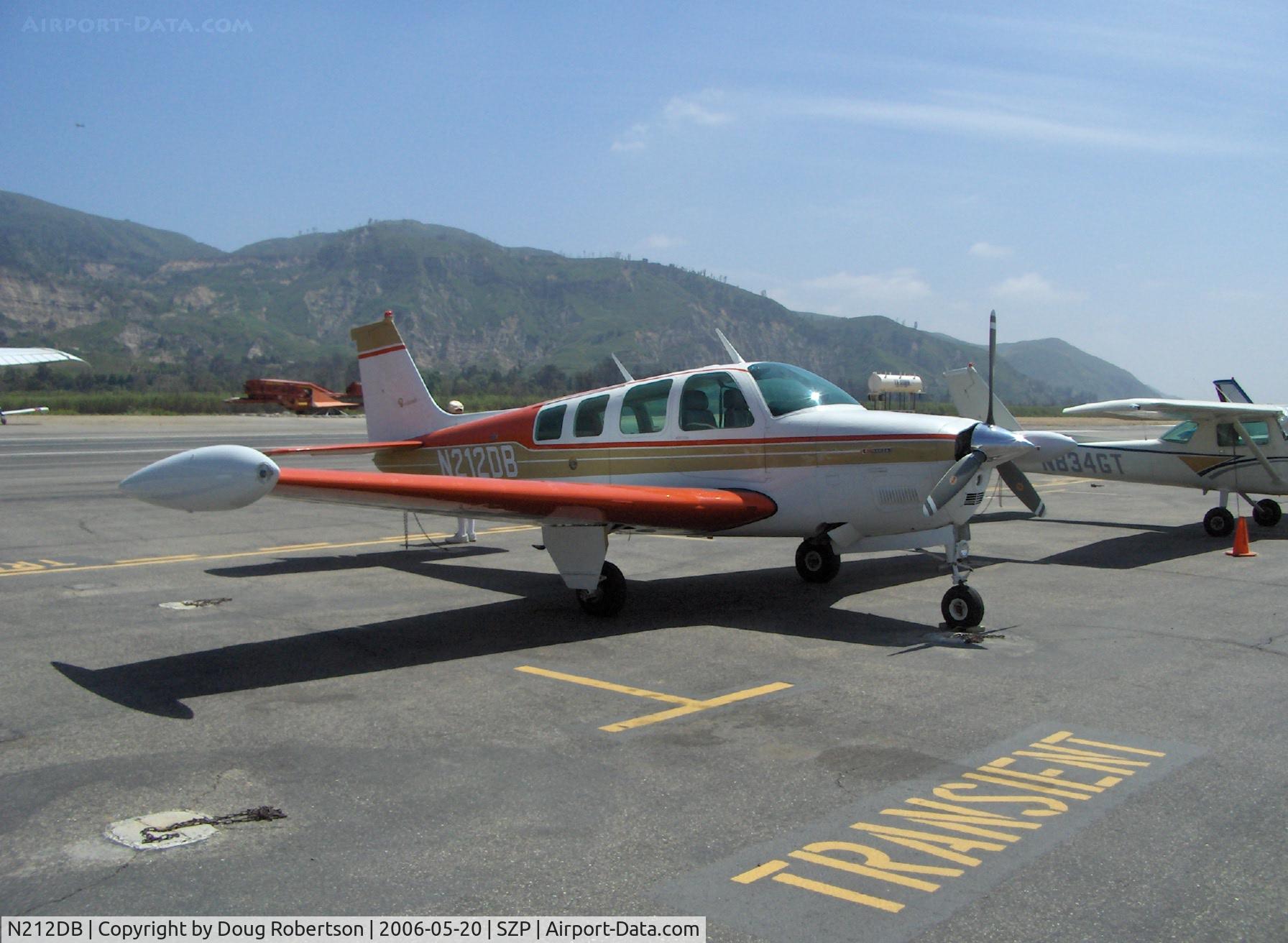 N212DB, 1973 Beech A36 Bonanza 36 C/N E-407, 1973 Beech A36 BONANZA, Continental IO-520-BA 285 Hp