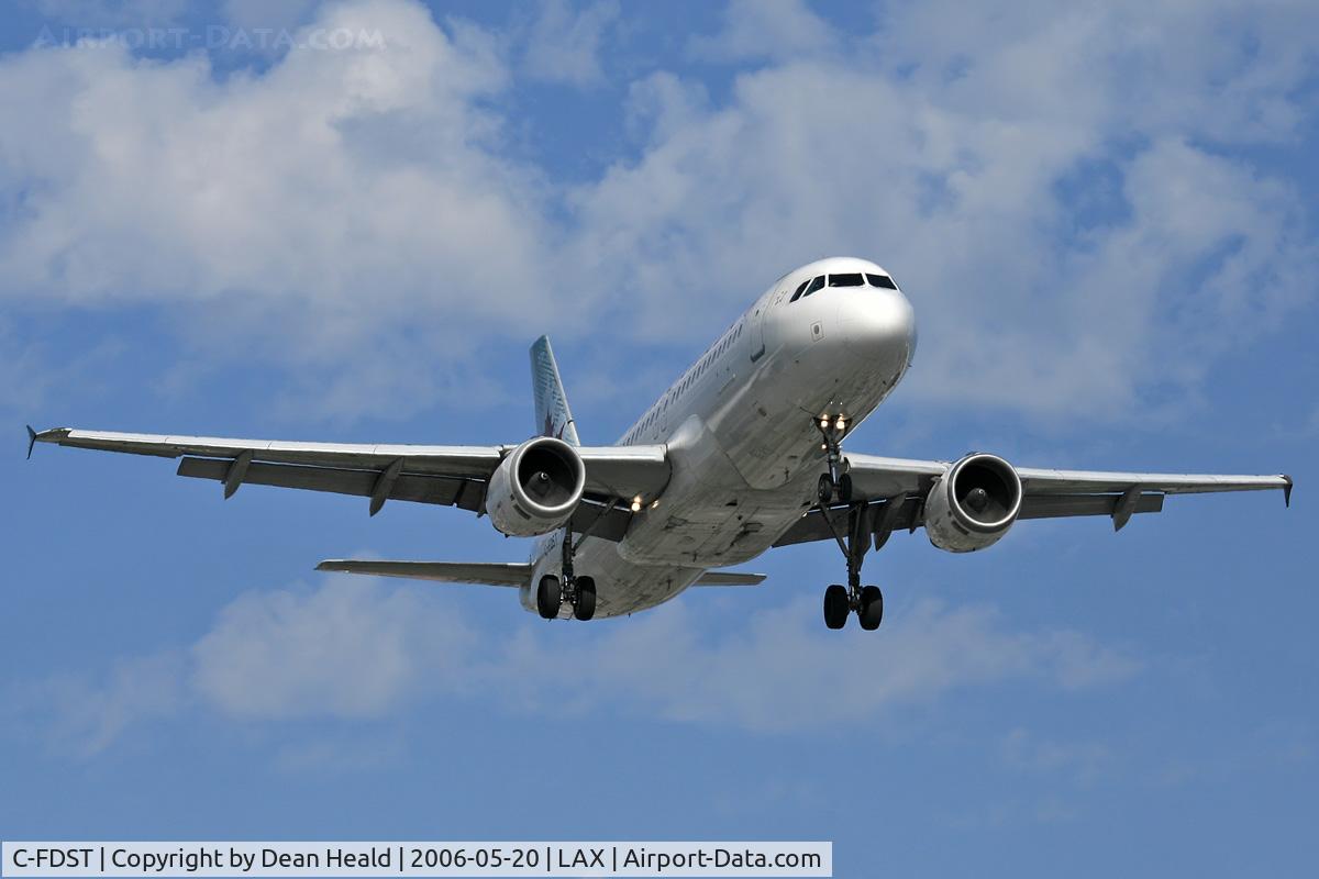 C-FDST, 1990 Airbus A320-211 C/N 127, Air Canada C-FDST (FLT ACA799) from Lester B Pearson Toronto Int'l (CYYZ) on final approach to RWY 24R.