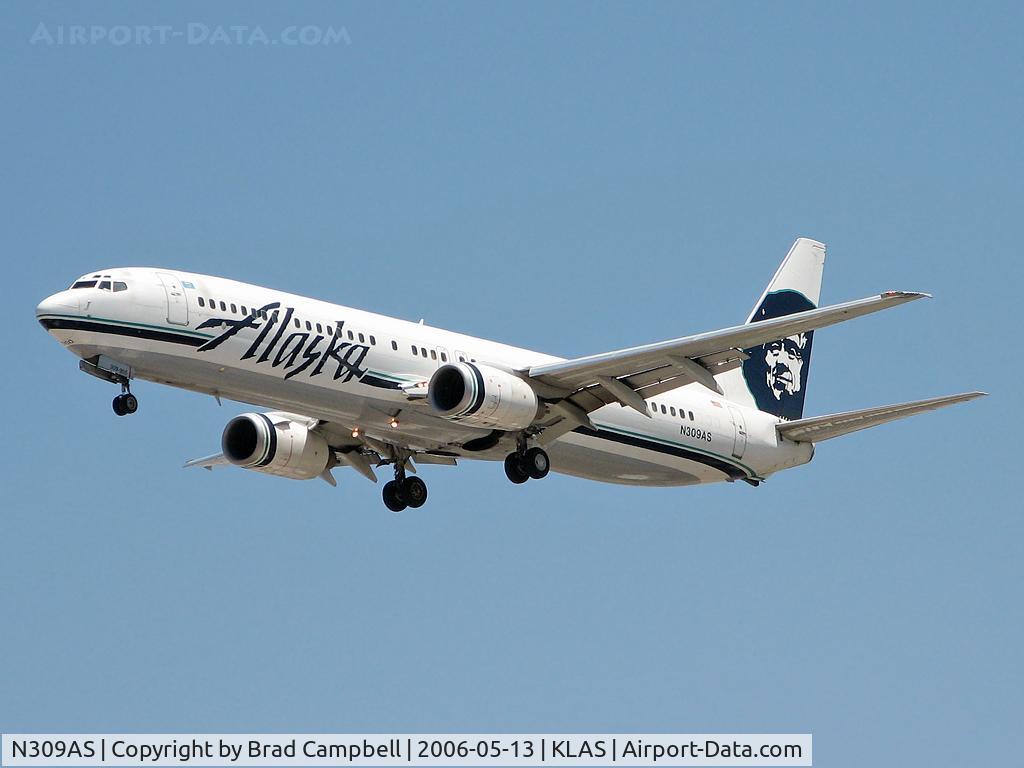 N309AS, 2001 Boeing 737-990 C/N 30857, Alaska Airlines / 2001 Boeing 737-990