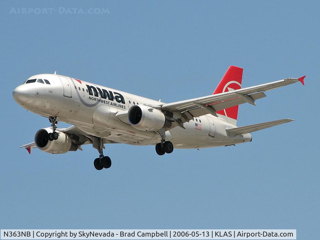 N363NB, 2003 Airbus A319-114 C/N 1990, Northwest Airlines / 2003 Airbus A319-114