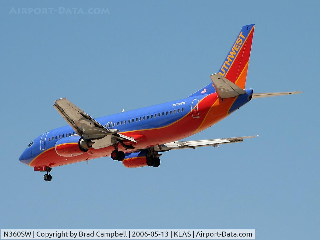 N360SW, 1992 Boeing 737-3H4 C/N 26571, Southwest Airlines / 1992 Boeing 737-3H4