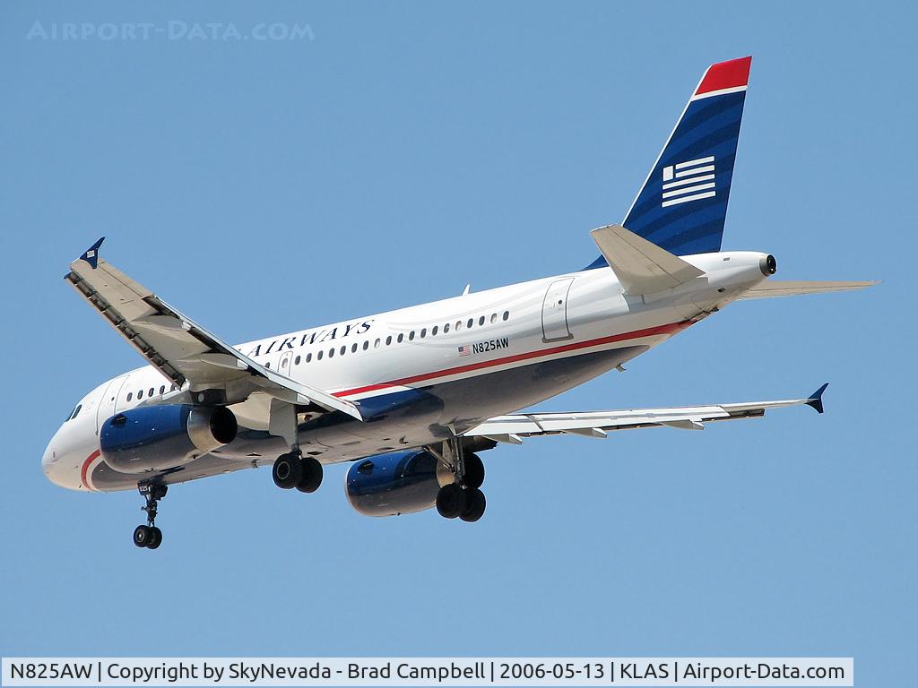 N825AW, 2001 Airbus A319-132 C/N 1527, US Airways / 2001 Airbus Industrie A319-132 / Another America West cross-over.
