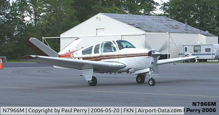 N7966M, 1966 Beech V35 Bonanza C/N D-8258, Making her way back after the day's festivities