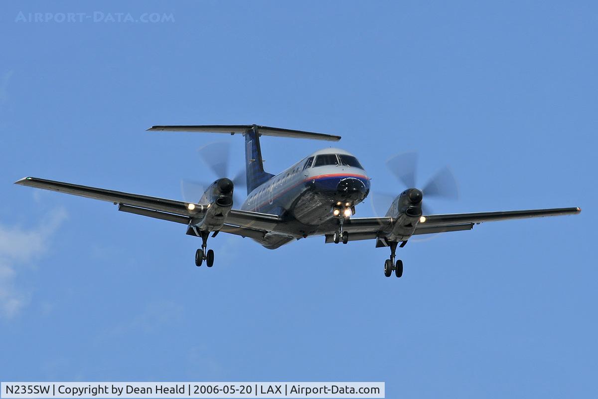 N235SW, Embraer EMB-120ER Brasilia C/N 120310, Skywest (United Express) N235SW (FLT SKW6102) from Ontario Int'l (KONT) - Ontario, California - on final approach to RWY 24R.