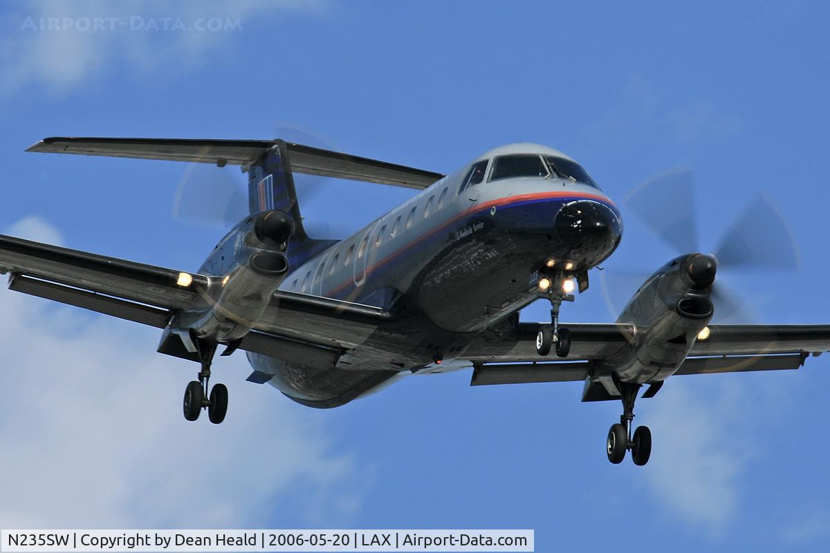 N235SW, Embraer EMB-120ER Brasilia C/N 120310, Skywest (United Express) N235SW (FLT SKW6102) from Ontario Int'l (KONT) - Ontario, California - on final approach to RWY 24R.