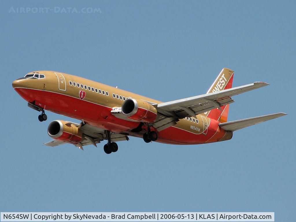 N654SW, 1997 Boeing 737-3H4 C/N 28399, Southwest Airlines / 1997 Boeing 737-3H4