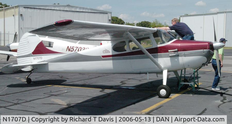 N1707D, 1951 Cessna 170A C/N 20150, 1951 Cessna 170A in Danville Va.