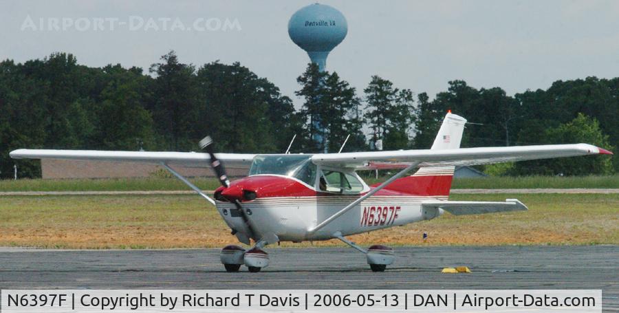 N6397F, 1975 Cessna 182P Skylane C/N 18264189, 1975 Cessna 182P preparing for takeoff from Danville Va. and the Pancake Fly-in.