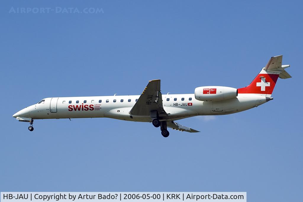 HB-JAU, 2002 Embraer EMB-145LU (ERJ-145LU) C/N 145570, SWISS - Embraer 145