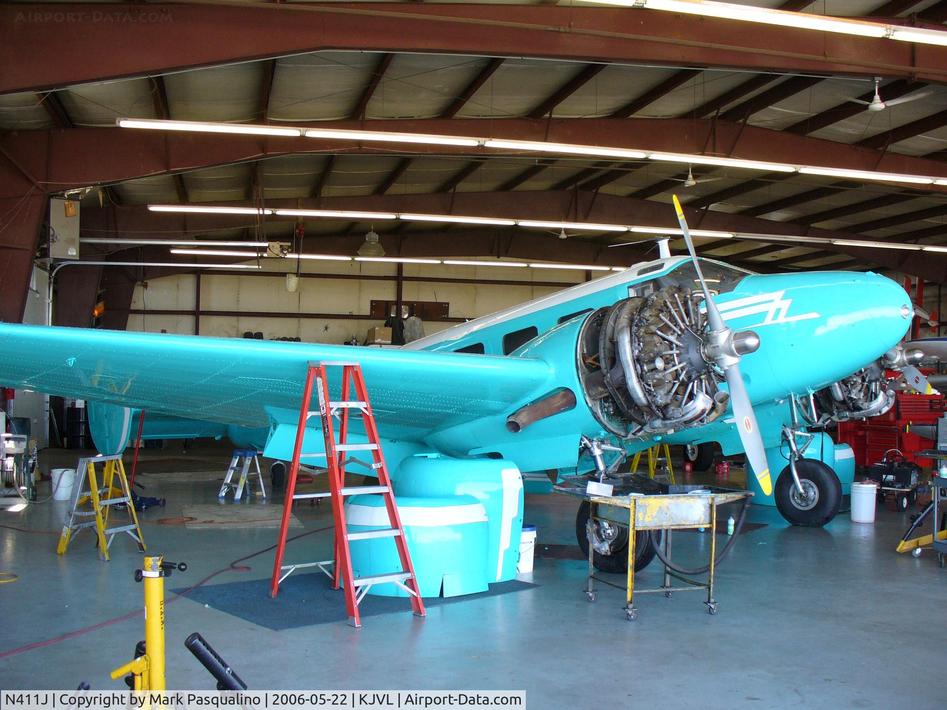 N411J, 1953 Beech D18S C/N A-967, Beech D18S