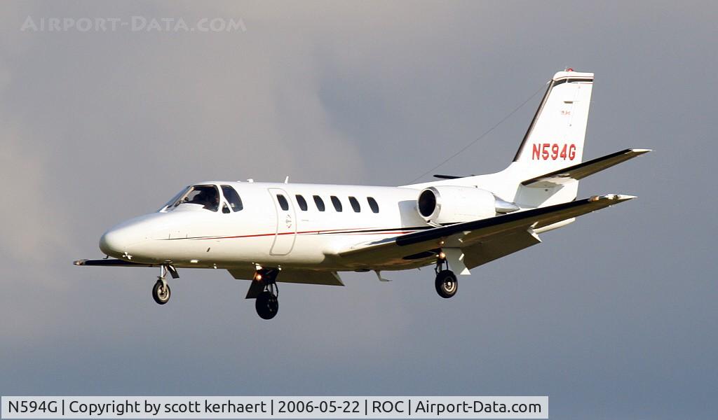N594G, Cessna 550 Citation II C/N 550-0482, landing 04