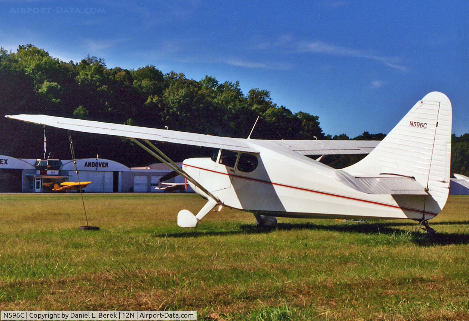 N596C, 1947 Stinson 108-3 Voyager C/N 108-3596, This beautiful 1947 Stinson calls Andover her home.