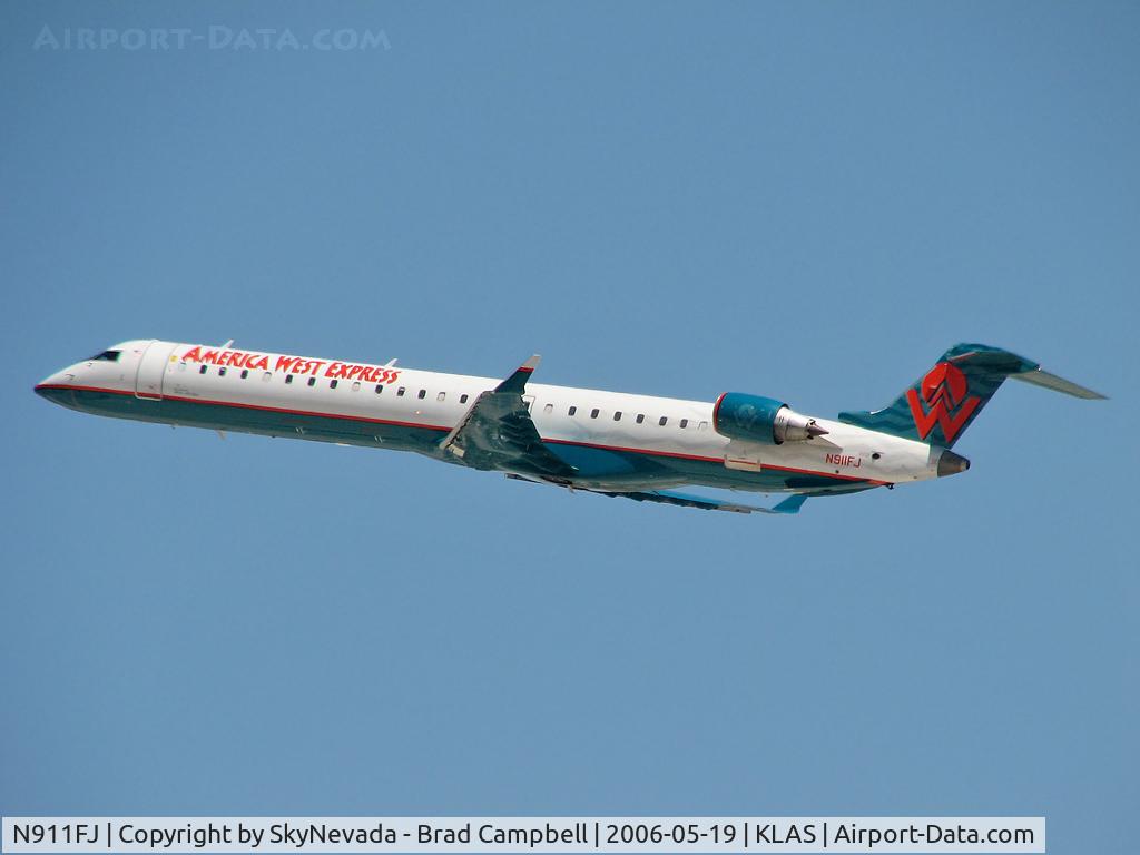 N911FJ, 2003 Bombardier CRJ-900ER (CL-600-2D24) C/N 15011, America West Express - (Mesa Airlines) / 2003 Bombardier Inc CL600-2D24