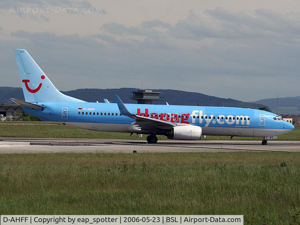 D-AHFF, 1998 Boeing 737-8K5 C/N 27980, lining-up on runway 16