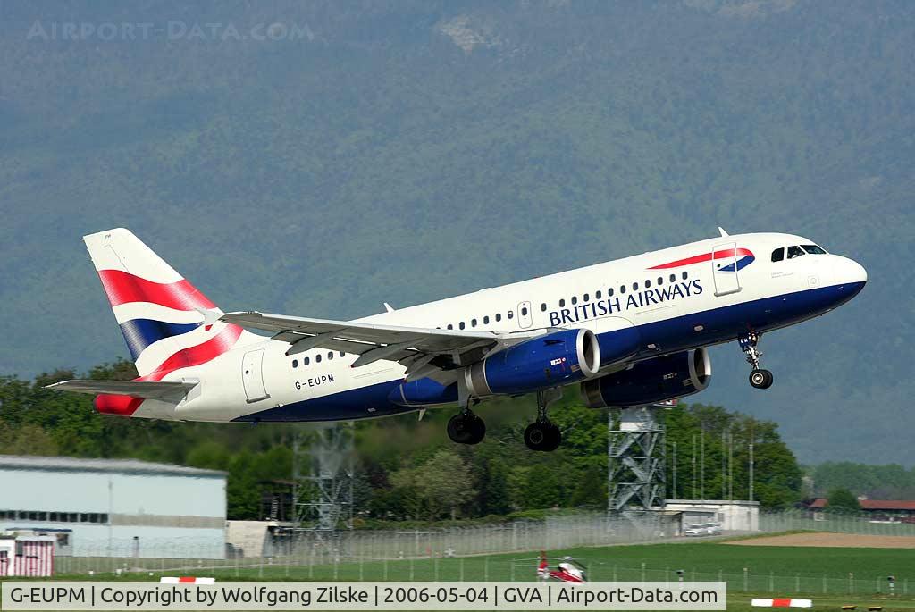 G-EUPM, 2000 Airbus A319-131 C/N 1258, visitor