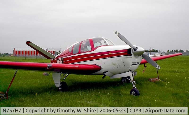 N757HZ, 1957 Beech H35 Bonanza C/N D-4961, As seen May 23, 2006 in Tisdale SK
