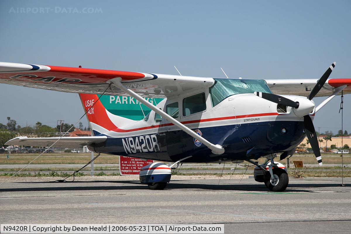 N9420R, 1985 Cessna U206G Stationair C/N U20606860, 1985 Cessna U206G N9420R used by the Civil Air Patrol Beach Cities Cadet Squadron 107 Knights, at Torrance Municipal Airport (KTOA) - Torrance, California.