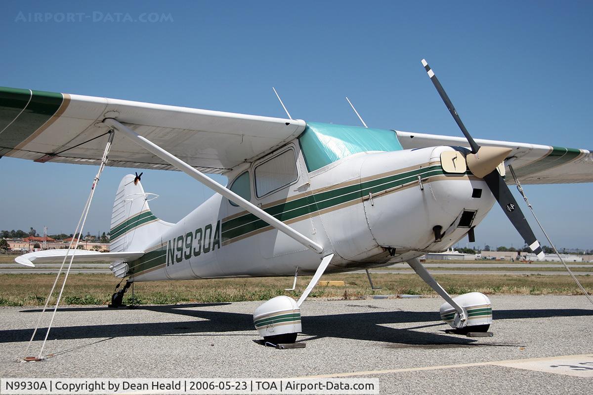 N9930A, 1950 Cessna 170A C/N 19290, 1950 Cessna 170A N9930A at Torrance Municipal Airport (KTOA) - Torrance, California.