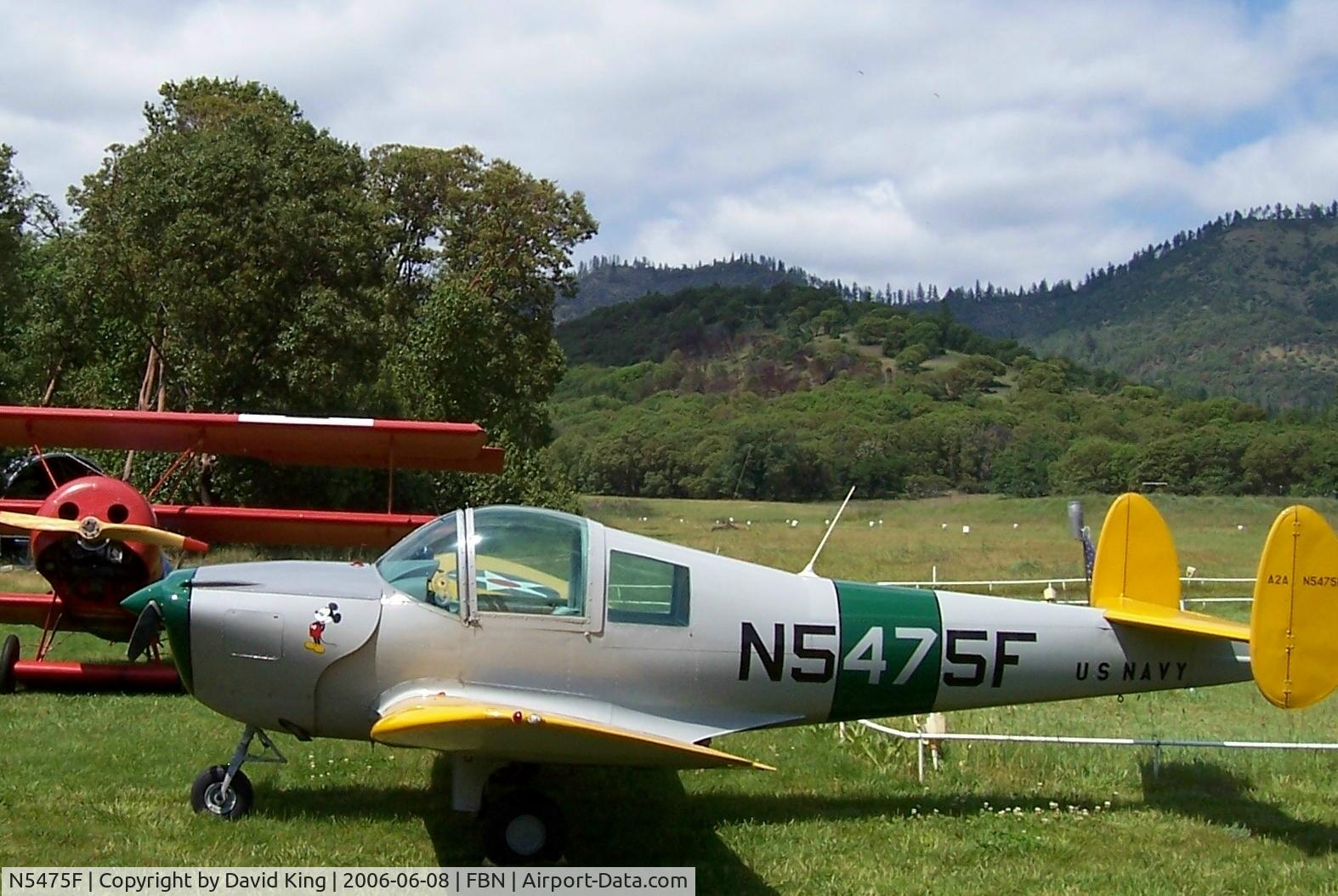 N5475F, 1968 Alon A2A Aircoupe C/N B-275, 1968 Mooney Alon A2-A. Low and slow is there a better why to enjoy life.