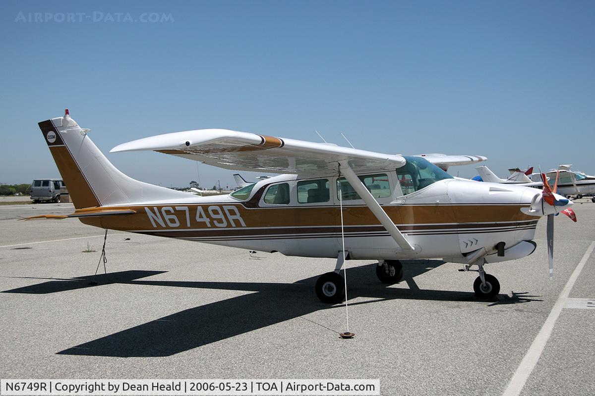 N6749R, 1966 Cessna T210F Turbo Centurion C/N T210-0149, 1966 Cessna T210F N6749R at Torrance Municipal Airport (KTOA) - Torrance, California.