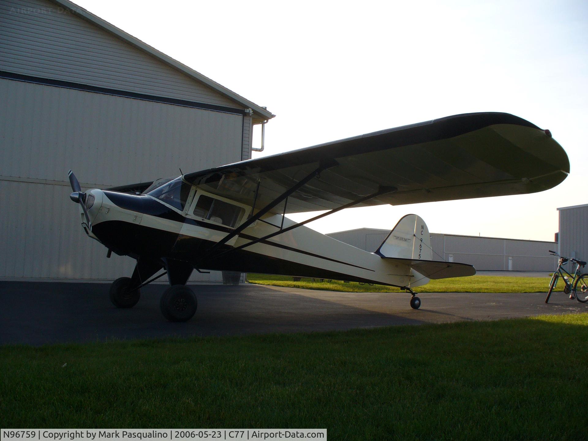 N96759, 1946 Taylorcraft BC12-D C/N 9059, BC-12D