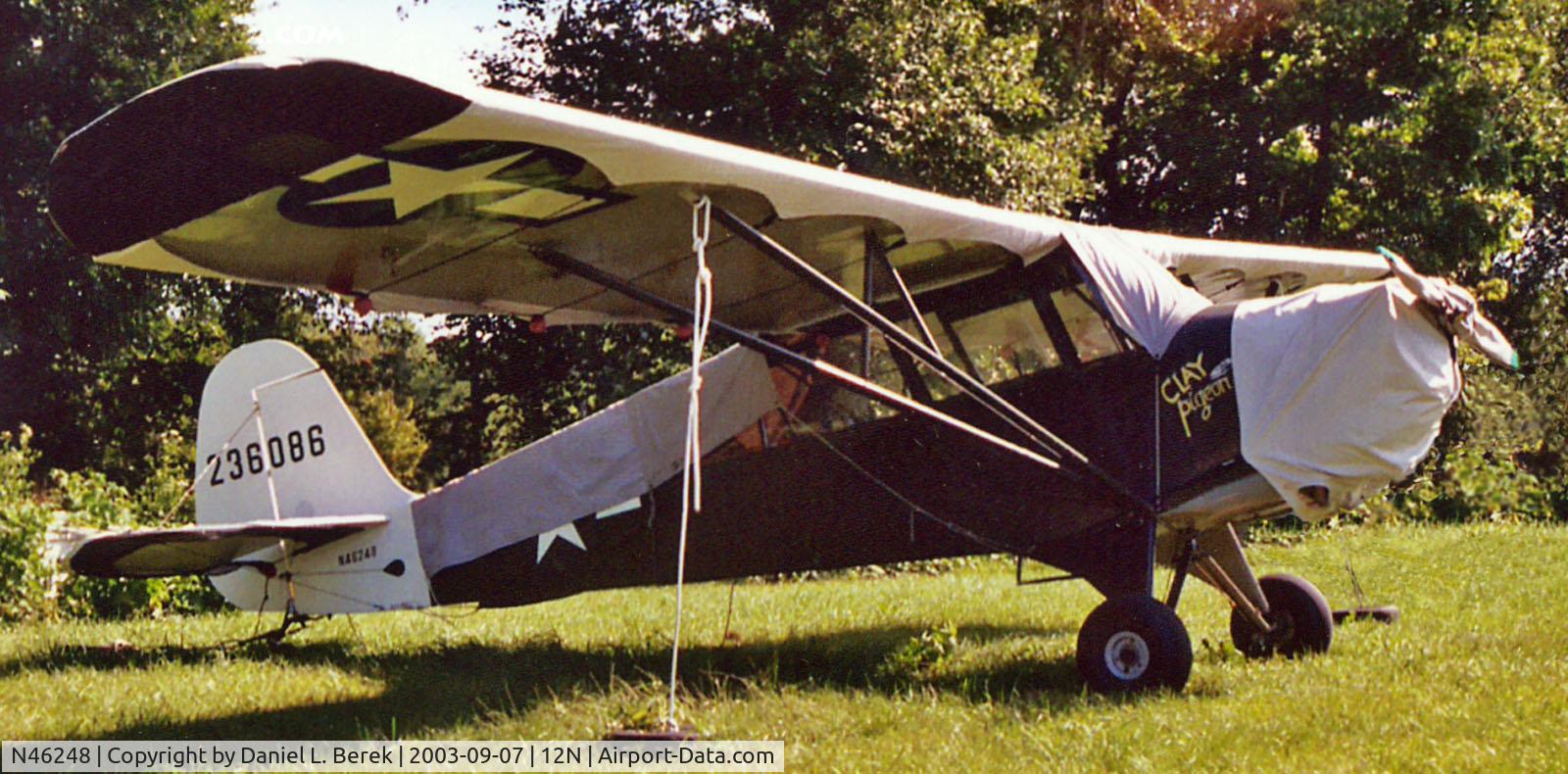 N46248, 1942 Aeronca 0-58B Grasshopper C/N 058B-1122, 