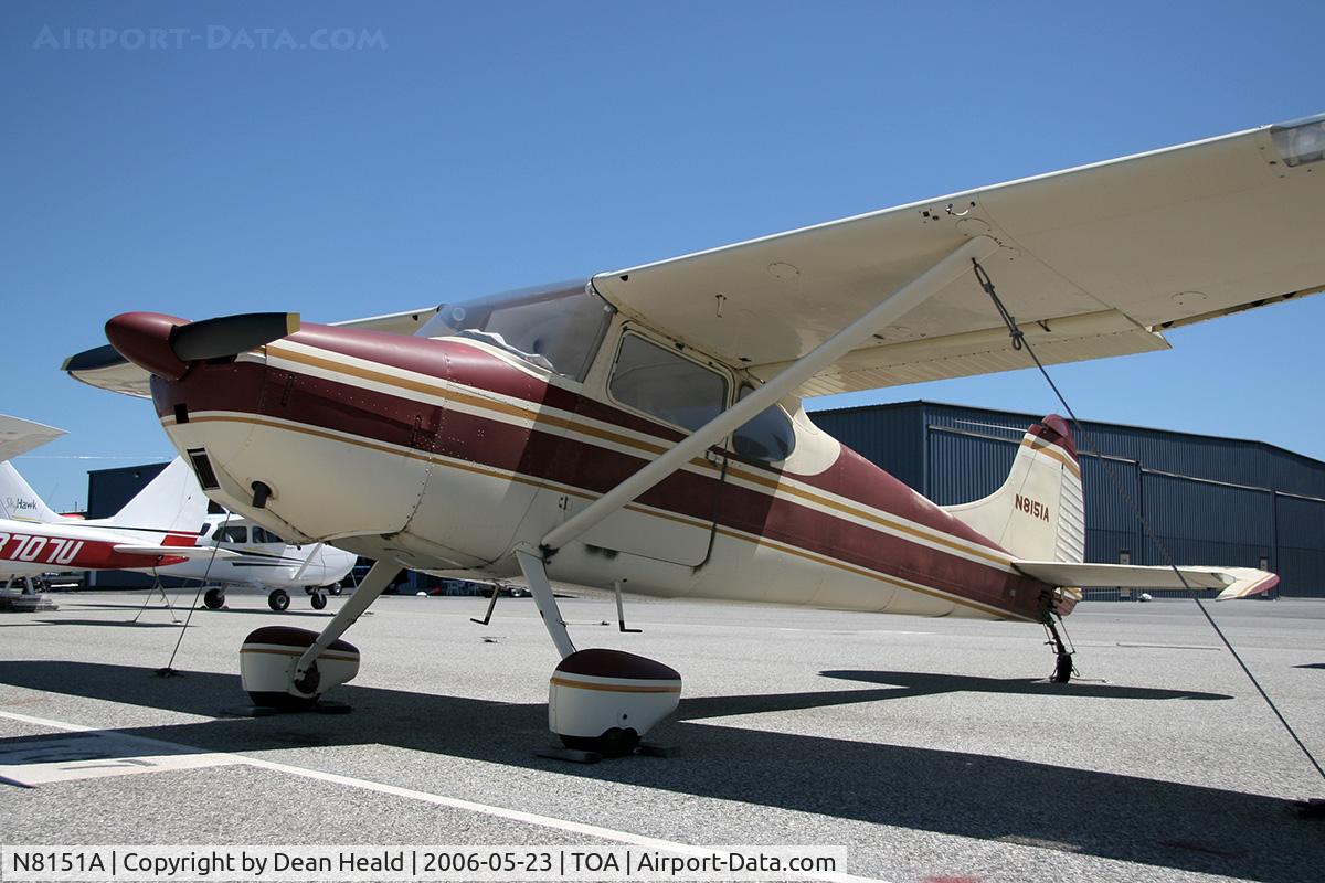 N8151A, 1952 Cessna 170B C/N 25003, 1952 Cessna 170B N8151A at Torrance Municipal Airport (KTOA) - Torrance, California.