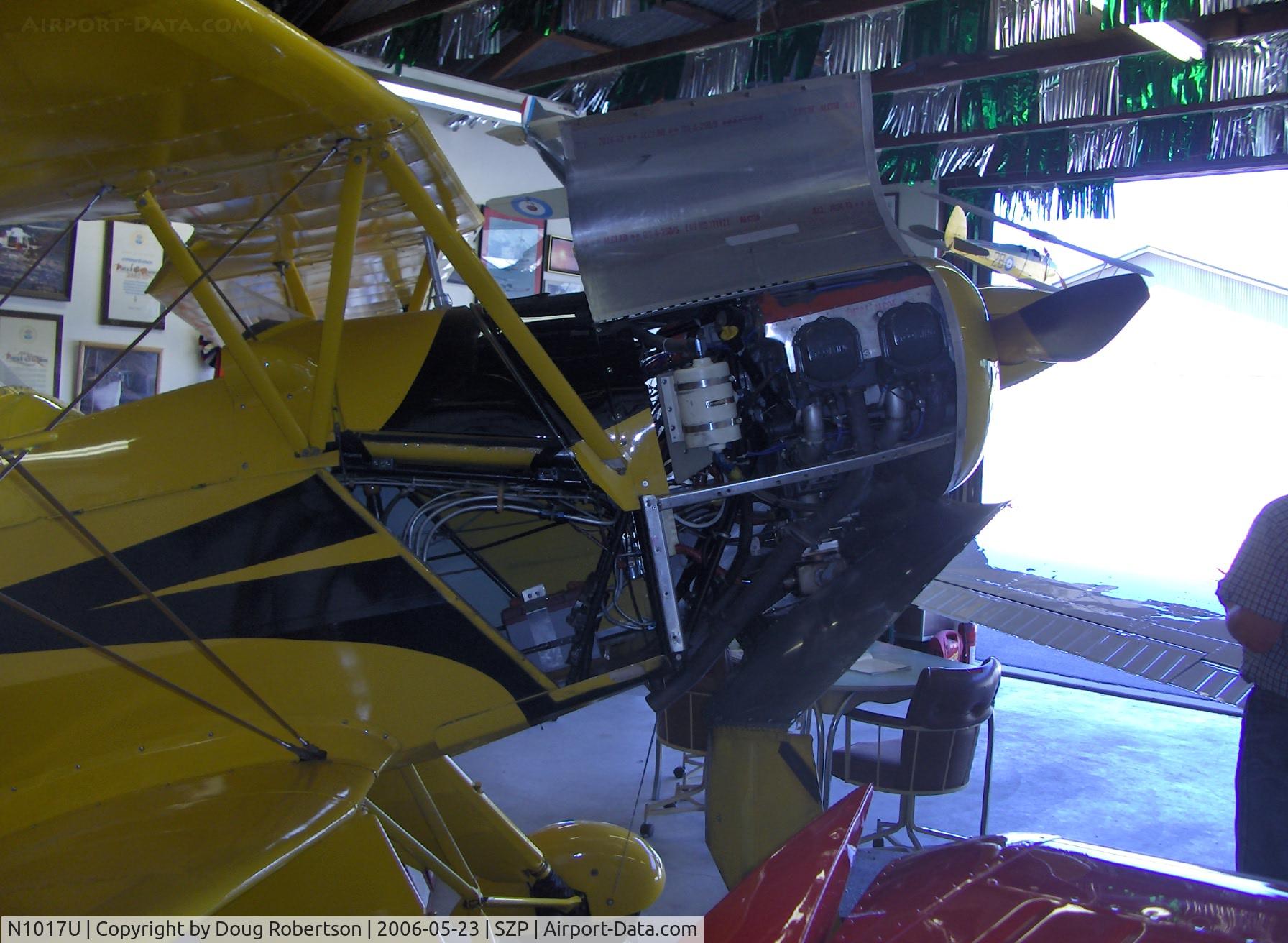 N1017U, 1939 CASA 1-131 Jungmann C/N E3B-435, 1939 Bucker JUNGMANN C.A.S.A. 1.131, Lycoming O-360 180 Hp upgrade, new ignition wiring harness and open for oil change