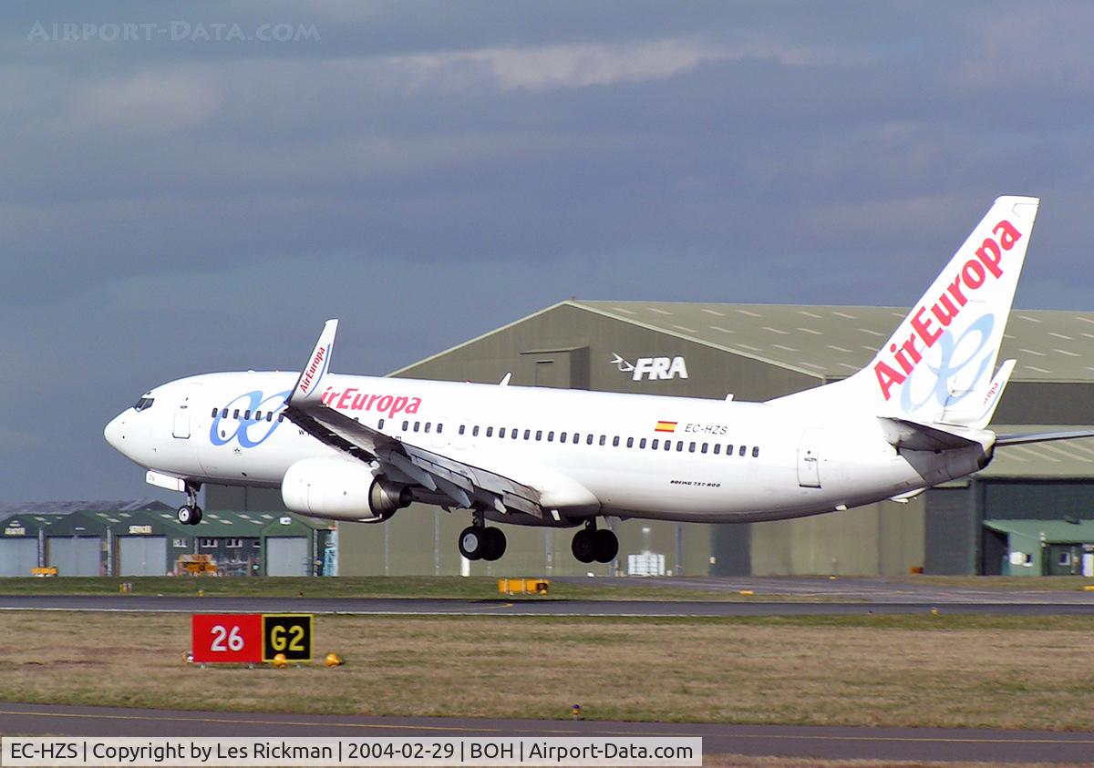 EC-HZS, 2001 Boeing 737-86Q C/N 30276, Boeing 737 86Q