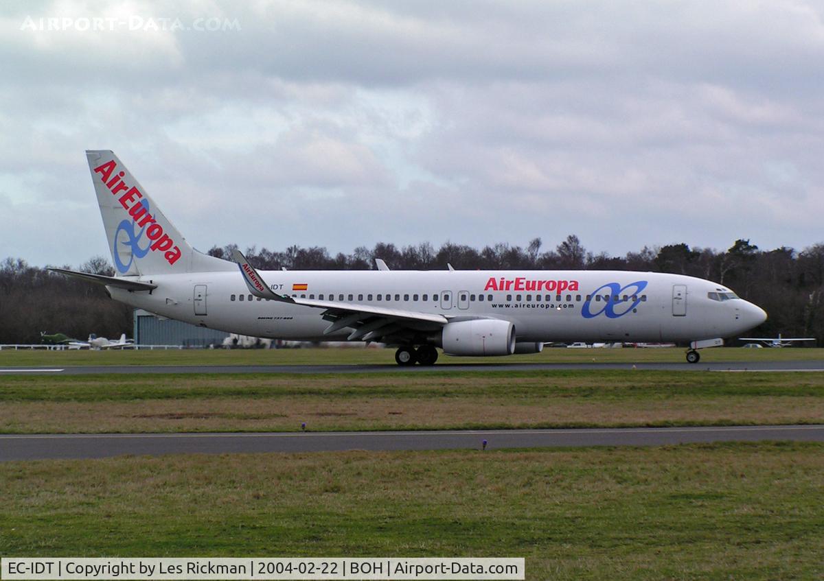 EC-IDT, 2002 Boeing 737-86Q C/N 30281, Boeing 737 86Q