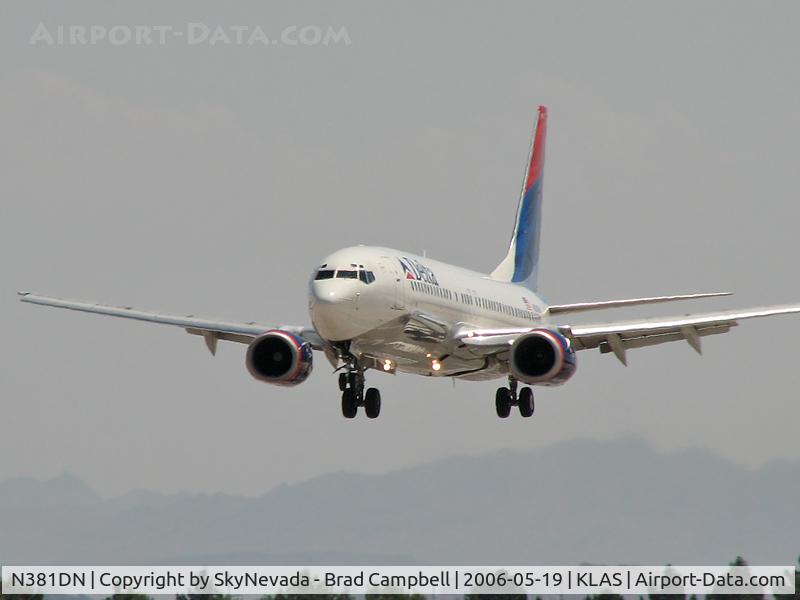 N381DN, 1999 Boeing 737-832 C/N 30350, Delta Airlines / 1999 Boeing 737-832