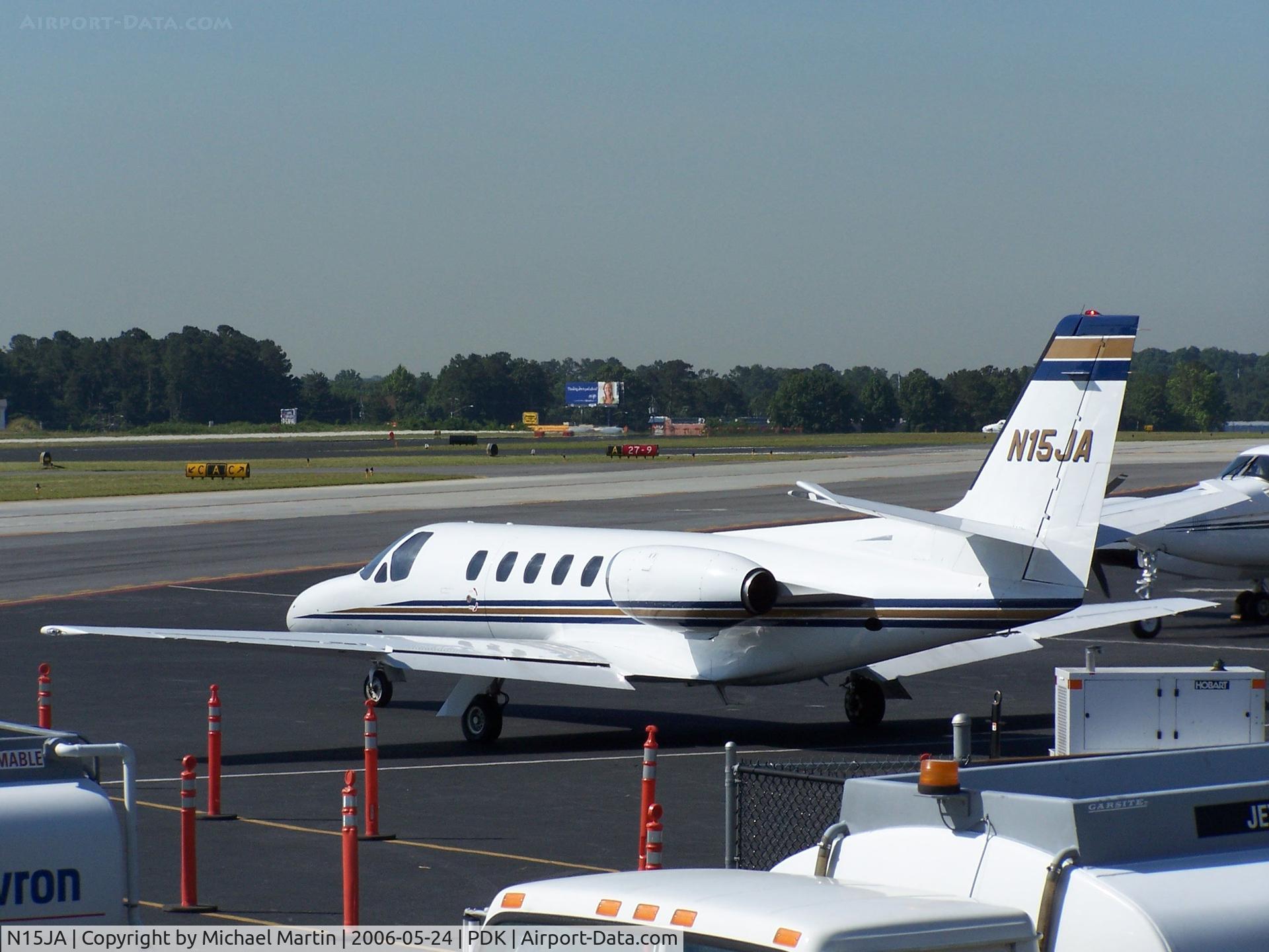 N15JA, 1978 Cessna 550 C/N 550-0035, Tied down @ Mercury Air Center