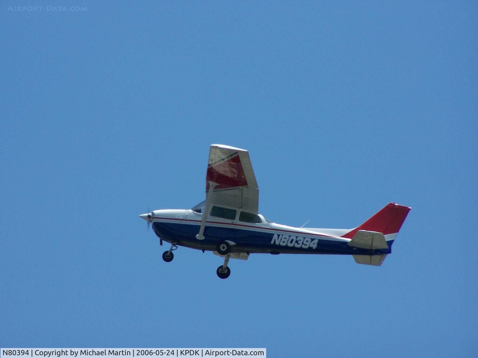 N80394, 1976 Cessna 172M C/N 17266568, Over flying PDK
