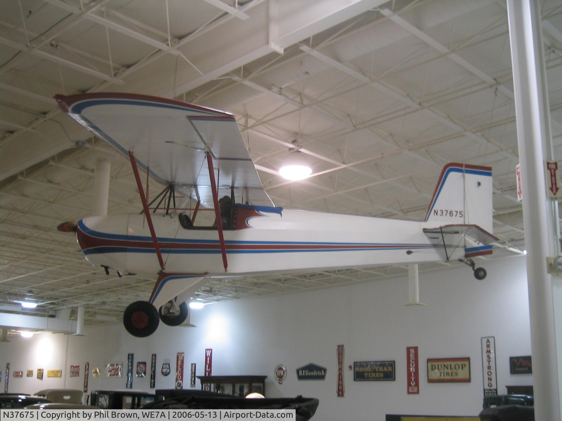 N37675, 1981 Corben Junior Ace Model E C/N RW-1, N37675 in museum in Kokomo, Indiana