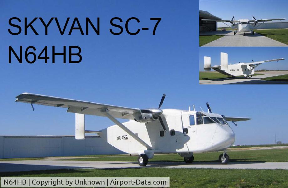 N64HB, 1968 Short SC-7 Skyvan 3 C/N SH.1847, None