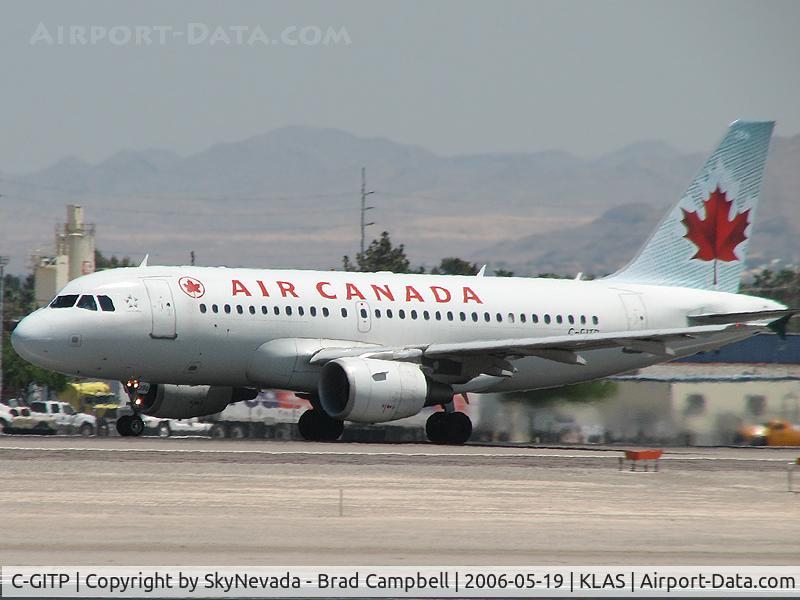 C-GITP, 2001 Airbus A319-112 C/N 1562, Air Canada / 2001 Airbus A319-112 / I wish they'd bring some with them - it's hot here!