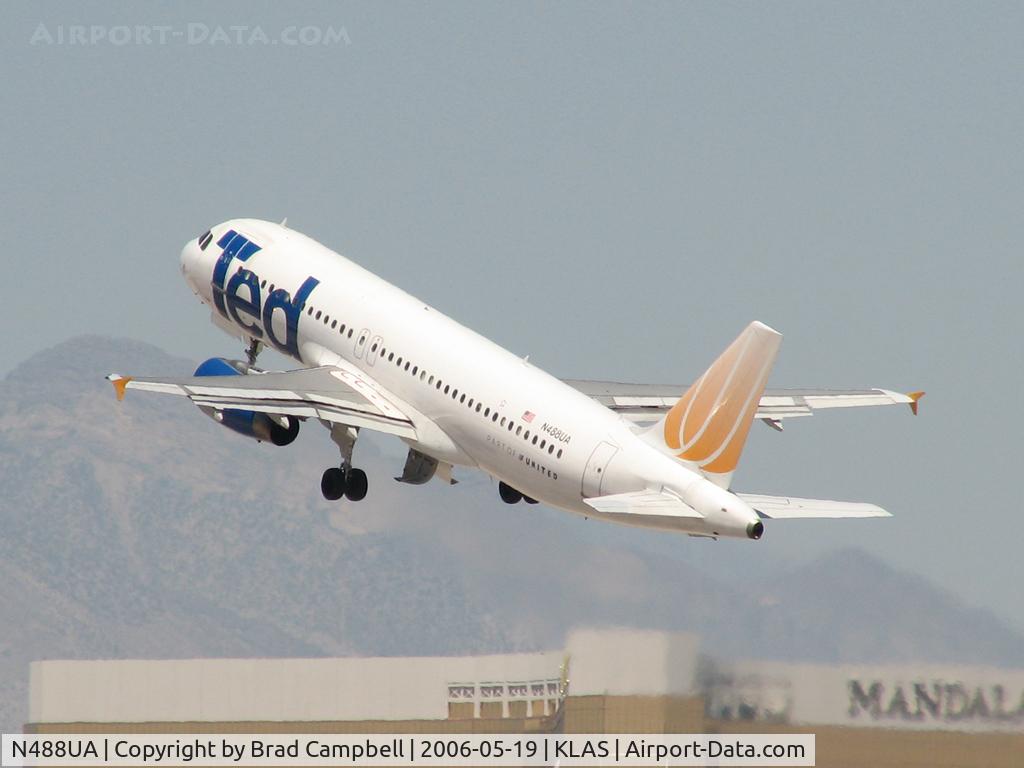 N488UA, 2001 Airbus A320-232 C/N 1680, Ted Airlines / 2002 Airbus Industrie A320-232