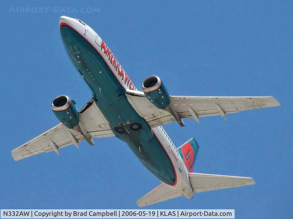 N332AW, 1987 Boeing 737-3B7 C/N 23384, America West / 1987 Boeing 737-3B7
